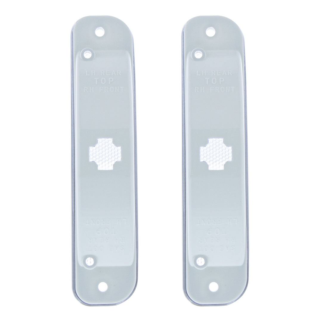 Side Marker Light With Stainless Steel Trim For 1973-80 Chevy Truck, Clear Lens (Box of 2) - View 3