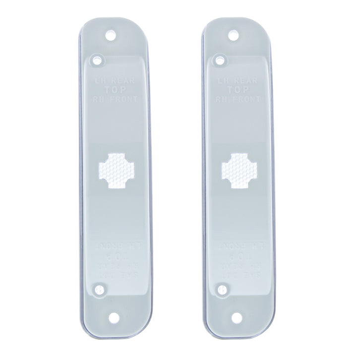 Side Marker Light With Stainless Steel Trim For 1973-80 Chevy Truck, Clear Lens (Box of 2) - View 3
