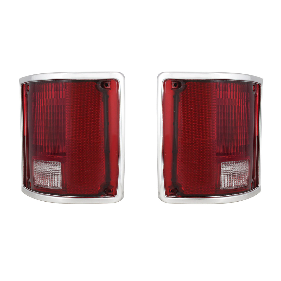 Tail Light Assembly With Anodized Aluminum Trim For 1973-87 Chevy &amp; GMC Truck (Pair) - View 2