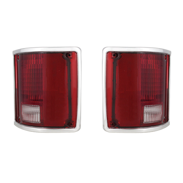 Tail Light Assembly With Anodized Aluminum Trim For 1973-87 Chevy &amp; GMC Truck (Pair) - View 2