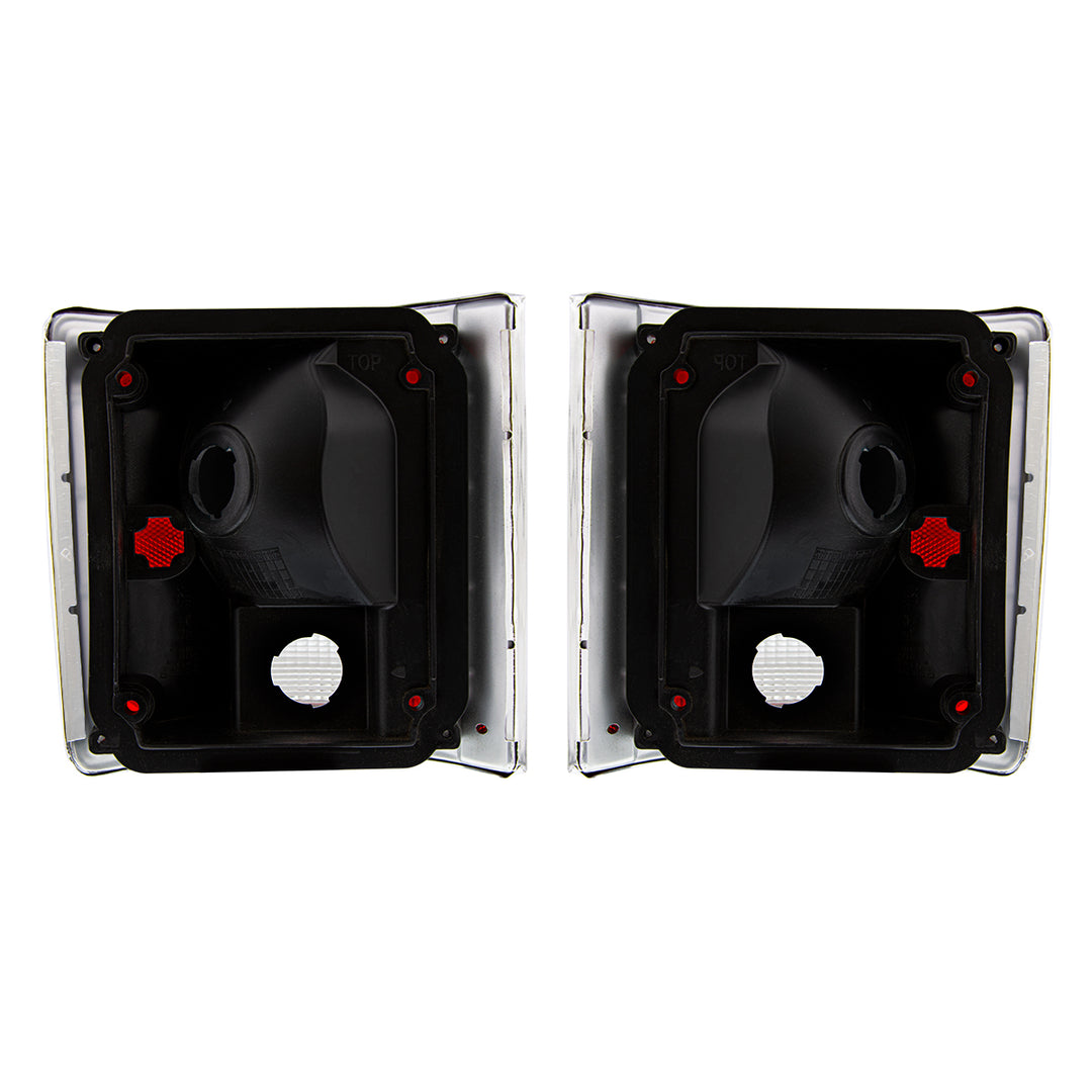 Tail Light Assembly With Anodized Aluminum Trim For 1973-87 Chevy &amp; GMC Truck (Pair) - View 3