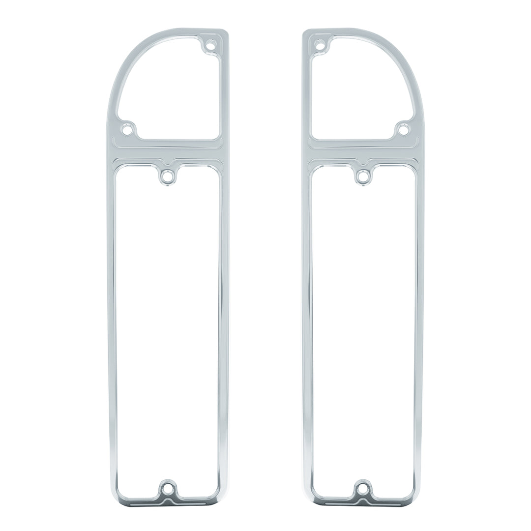 Clear Anodized Billet Aluminum Tail Light Bezels For 1967-1972 Chevrolet &amp; GMC Fleetside Trucks (Pair) - View 1