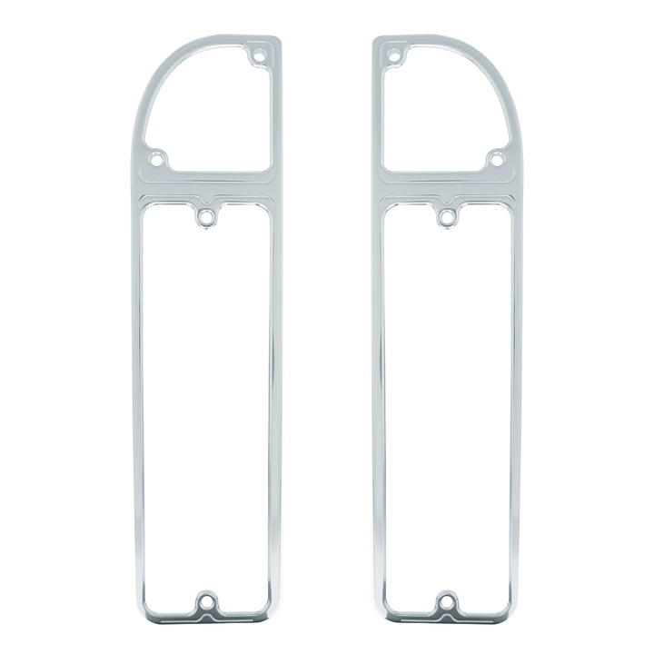 Clear Anodized Billet Aluminum Tail Light Bezels For 1967-1972 Chevrolet &amp; GMC Fleetside Trucks (Pair) - View 1
