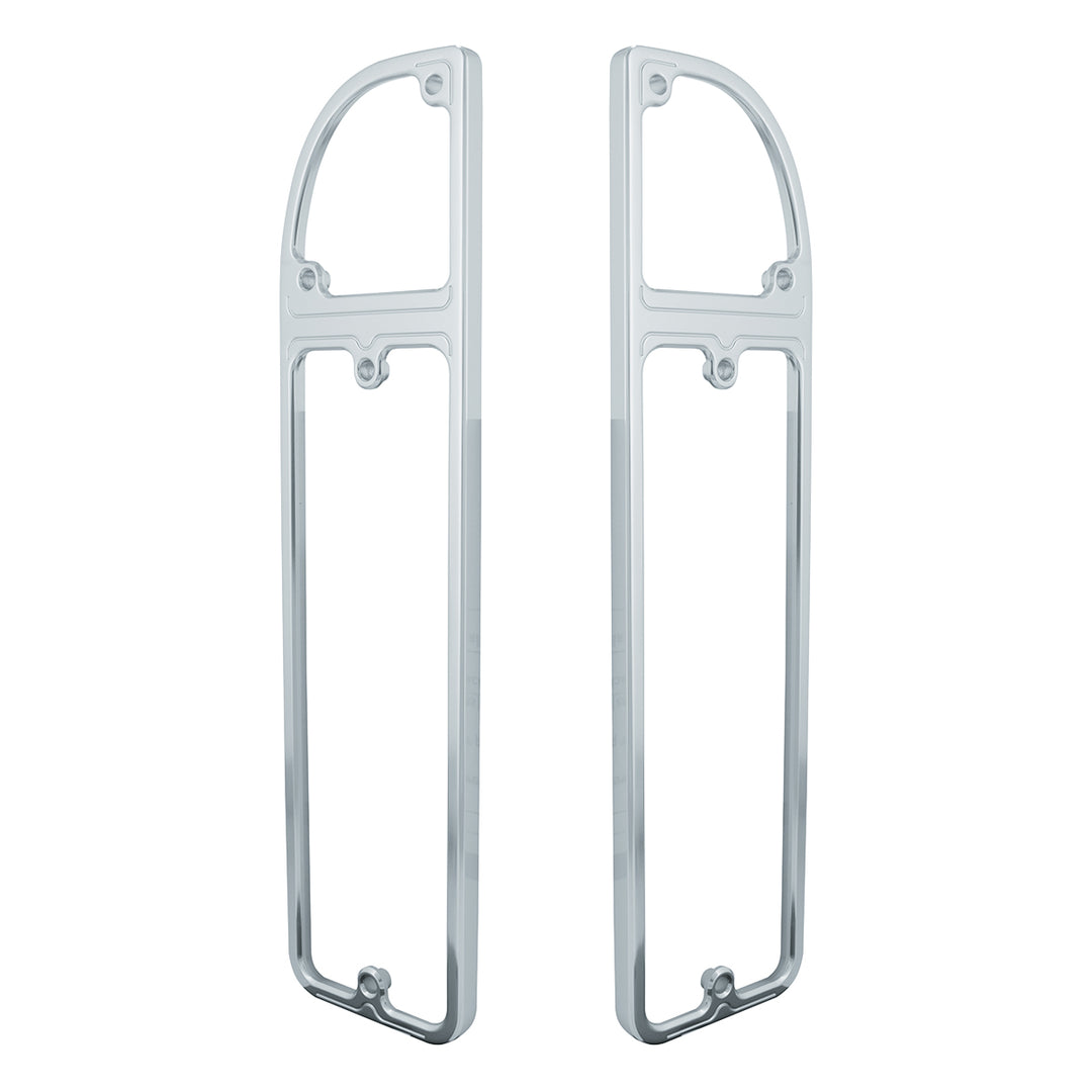 Clear Anodized Billet Aluminum Tail Light Bezels For 1967-1972 Chevrolet &amp; GMC Fleetside Trucks (Pair) - View 2
