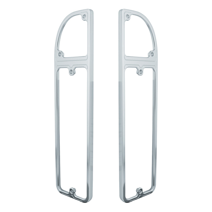 Clear Anodized Billet Aluminum Tail Light Bezels For 1967-1972 Chevrolet &amp; GMC Fleetside Trucks (Pair) - View 2