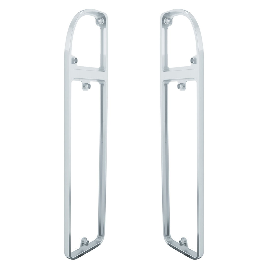 Clear Anodized Billet Aluminum Tail Light Bezels For 1967-1972 Chevrolet &amp; GMC Fleetside Trucks (Pair) - View 3