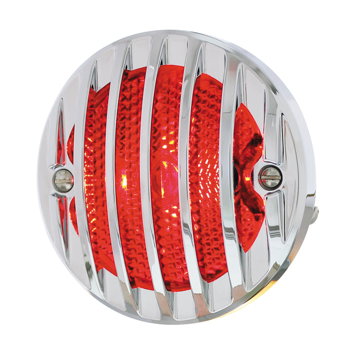 Incandescent Tail Light With Chrome Grille Bezel For 1933-36 Ford Truck - L/H - View 1