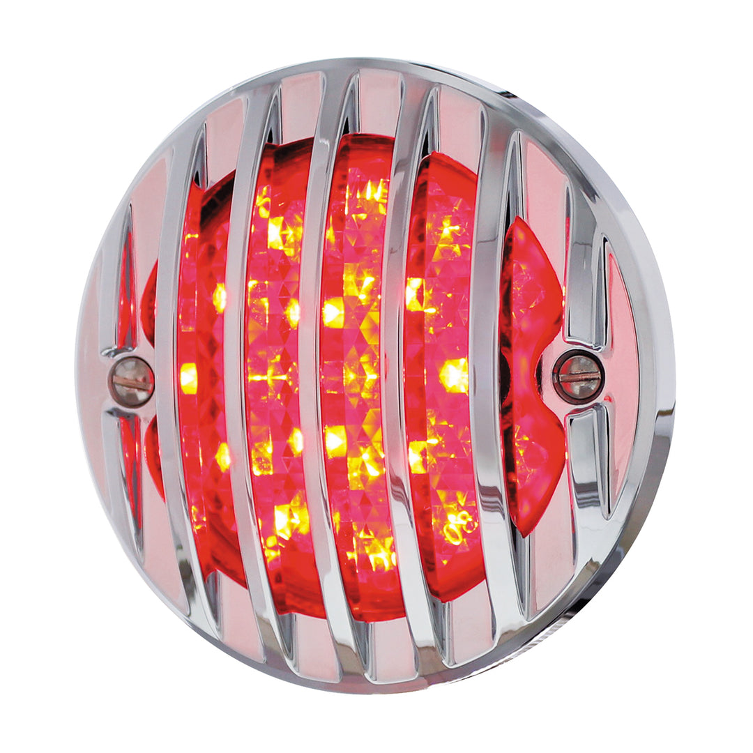 17 LED Tail Light With Chrome Grille Bezel For 1933-36 Ford Truck - R/H - View 2