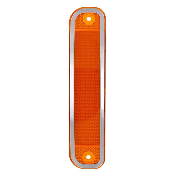 15 Amber LED Side Marker With Stainless Steel Trim For 1973-80 Chevy &amp; GMC Truck, Amber Lens - View 2