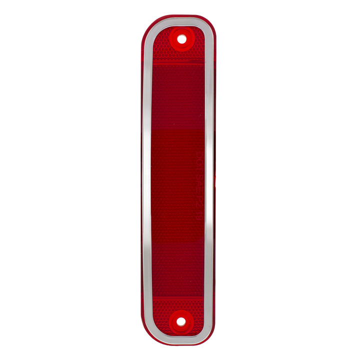 15 Red LED Side Marker With Stainless Steel Trim For 1973-80 Chevy &amp; GMC Truck, Red Lens - View 2