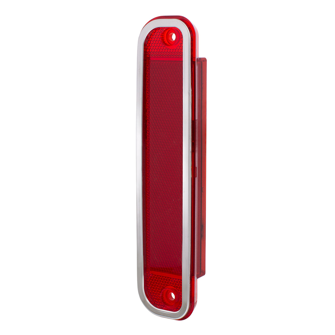 15 Red LED Side Marker With Stainless Steel Trim For 1973-80 Chevy &amp; GMC Truck, Red Lens - View 4