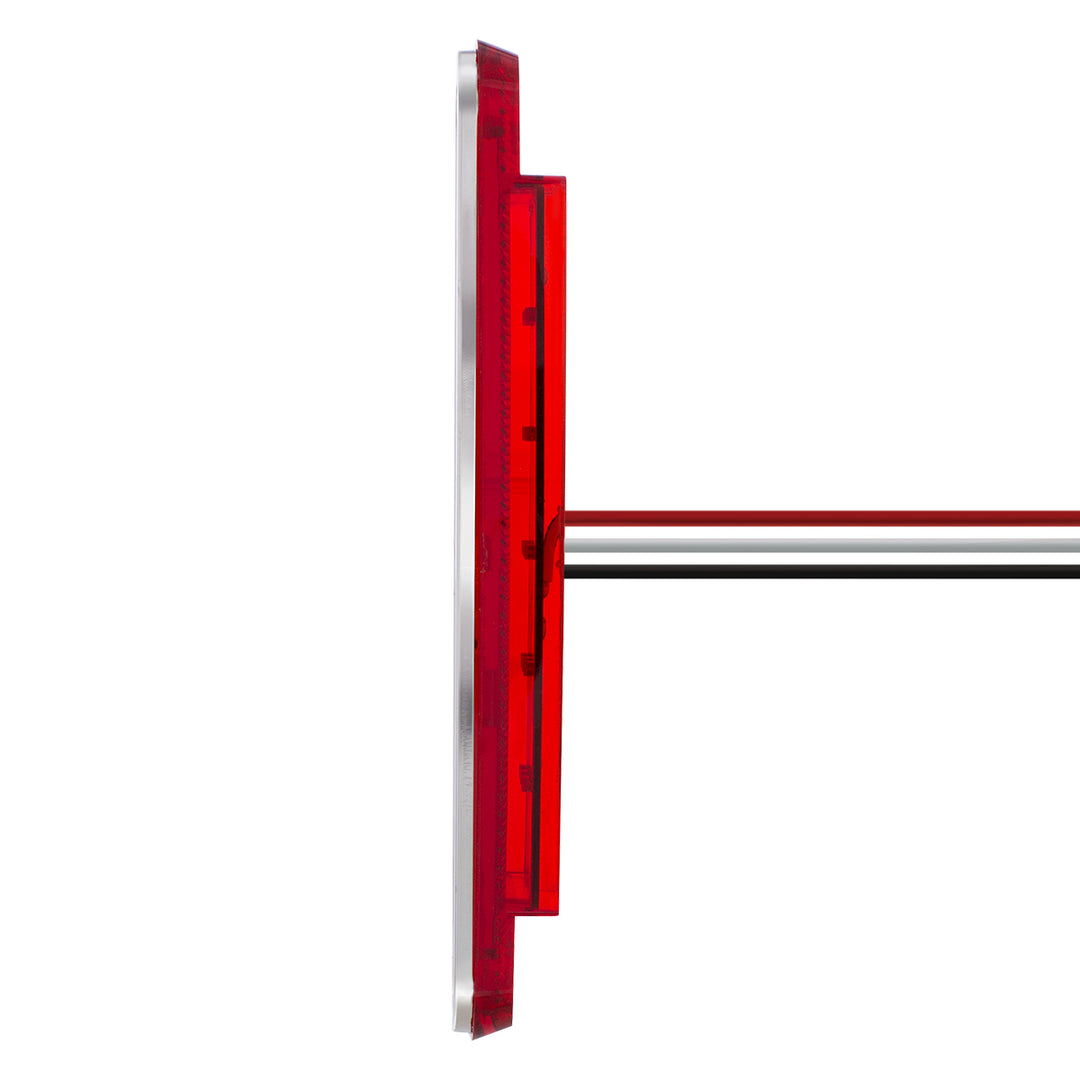 15 Red LED Side Marker With Stainless Steel Trim For 1973-80 Chevy &amp; GMC Truck, Red Lens - View 5