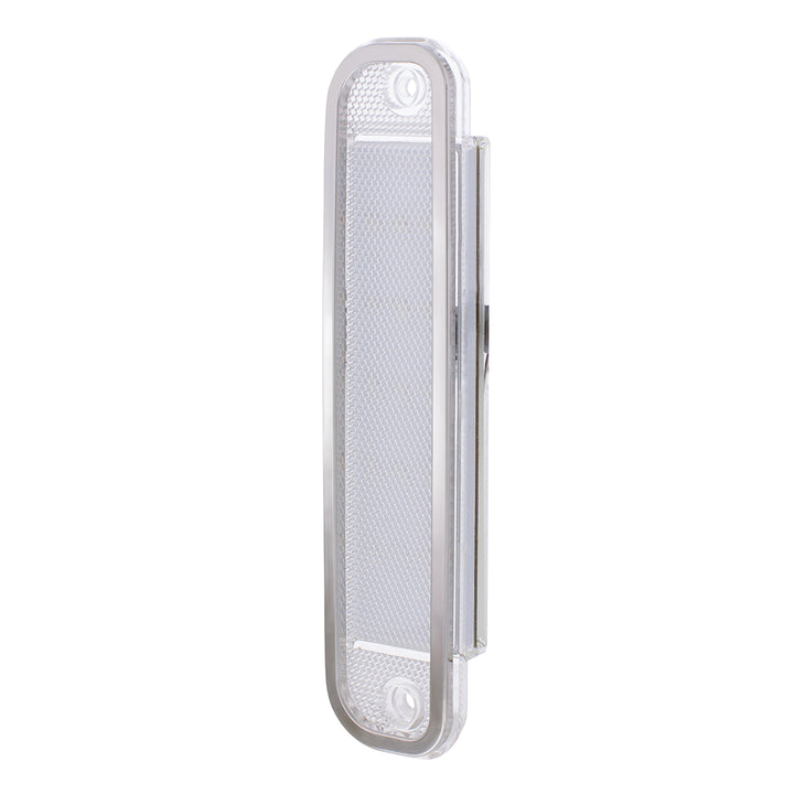 15 Amber LED Side Marker With Stainless Steel Trim For 1973-80 Chevy &amp; GMC Truck, Clear Lens - View 4