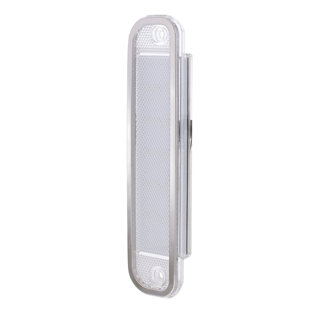 15 Red LED Side Marker With Stainless Steel Trim For 1973-80 Chevy &amp; GMC Truck, Clear Lens - View 4