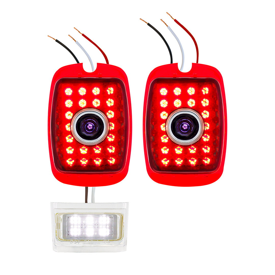 LED Tail Light Set With LED Blue Dot For Chevy &amp; GMC Truck (1940-1953) &amp; Car (1937-1938) (Pair) - View 1