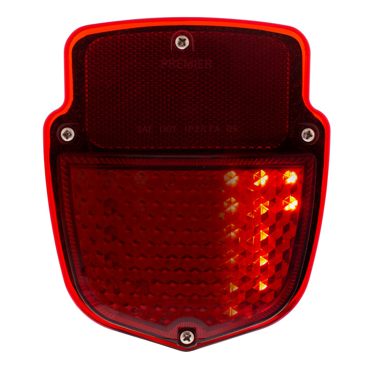 38 LED Sequential Tail Light Assembly With 12 LED LP Light &amp; SS Housing For 1953-56 Ford Truck - L/H - View 1