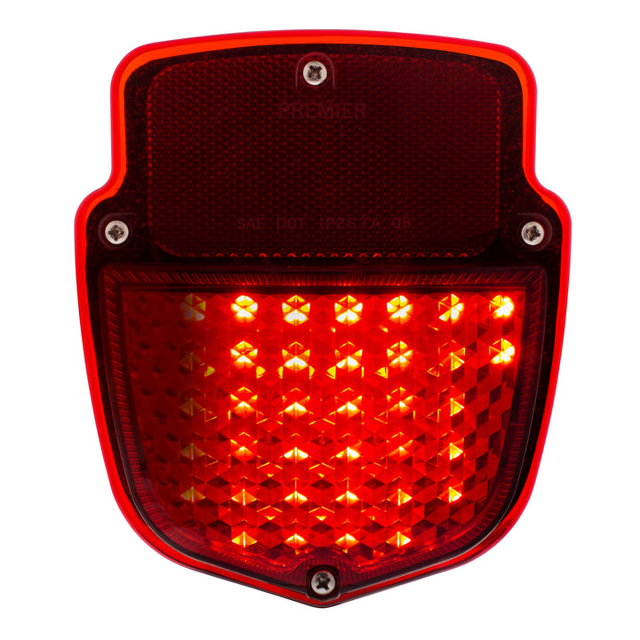 38 LED Sequential Tail Light Assembly With 12 LED LP Light &amp; SS Housing For 1953-56 Ford Truck - L/H - View 3