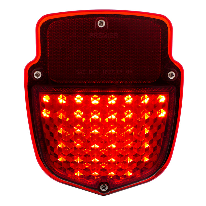 38 LED Sequential Tail Light Assembly With 12 LED LP Light &amp; SS Housing For 1953-56 Ford Truck - L/H - View 4