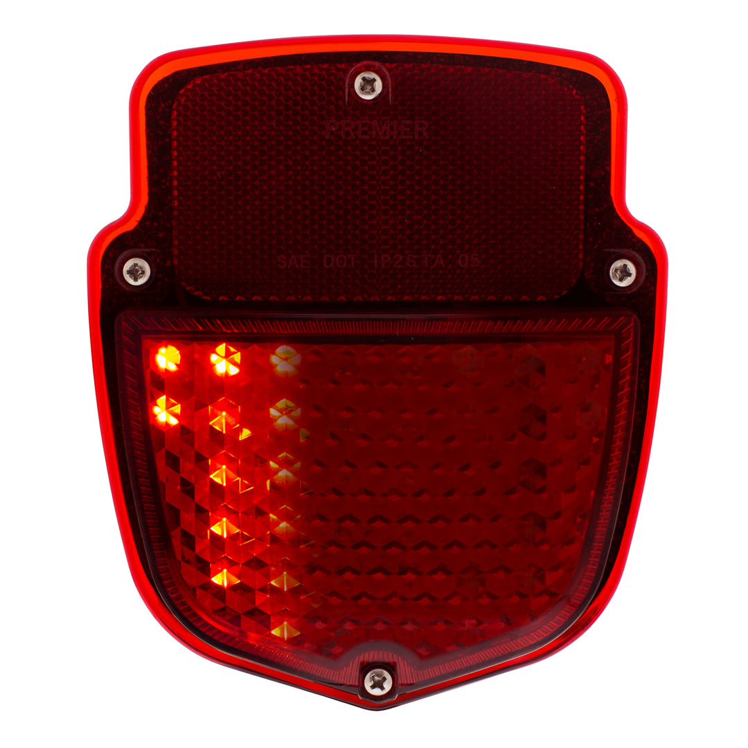 38 LED Sequential Tail Light Assembly With Black Housing For 1953-56 Ford Truck - R/H - View 1