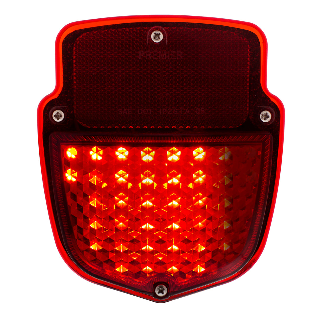 38 LED Sequential Tail Light Assembly With Black Housing For 1953-56 Ford Truck - R/H - View 3