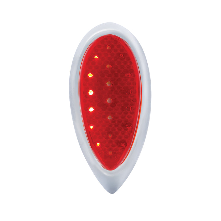 1938-39 Ford Car Style LED Sequential Tail Light With Chrome Flush Mount Bezel - View 1