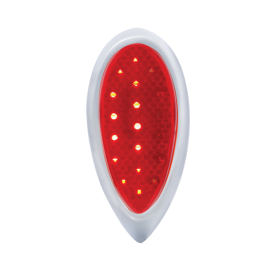 1938-39 Ford Car Style LED Sequential Tail Light With Chrome Flush Mount Bezel - View 2