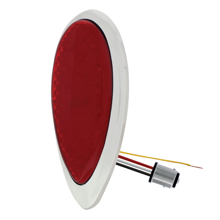 1938-39 Ford Car Style LED Sequential Tail Light With Chrome Flush Mount Bezel - View 5