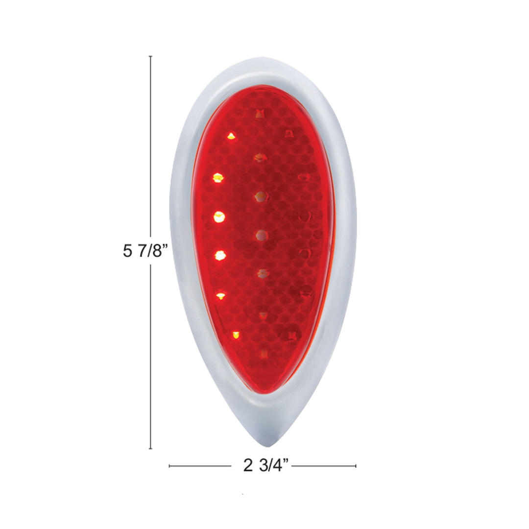1938-39 Ford Car Style LED Sequential Tail Light With Chrome Flush Mount Bezel - View 6