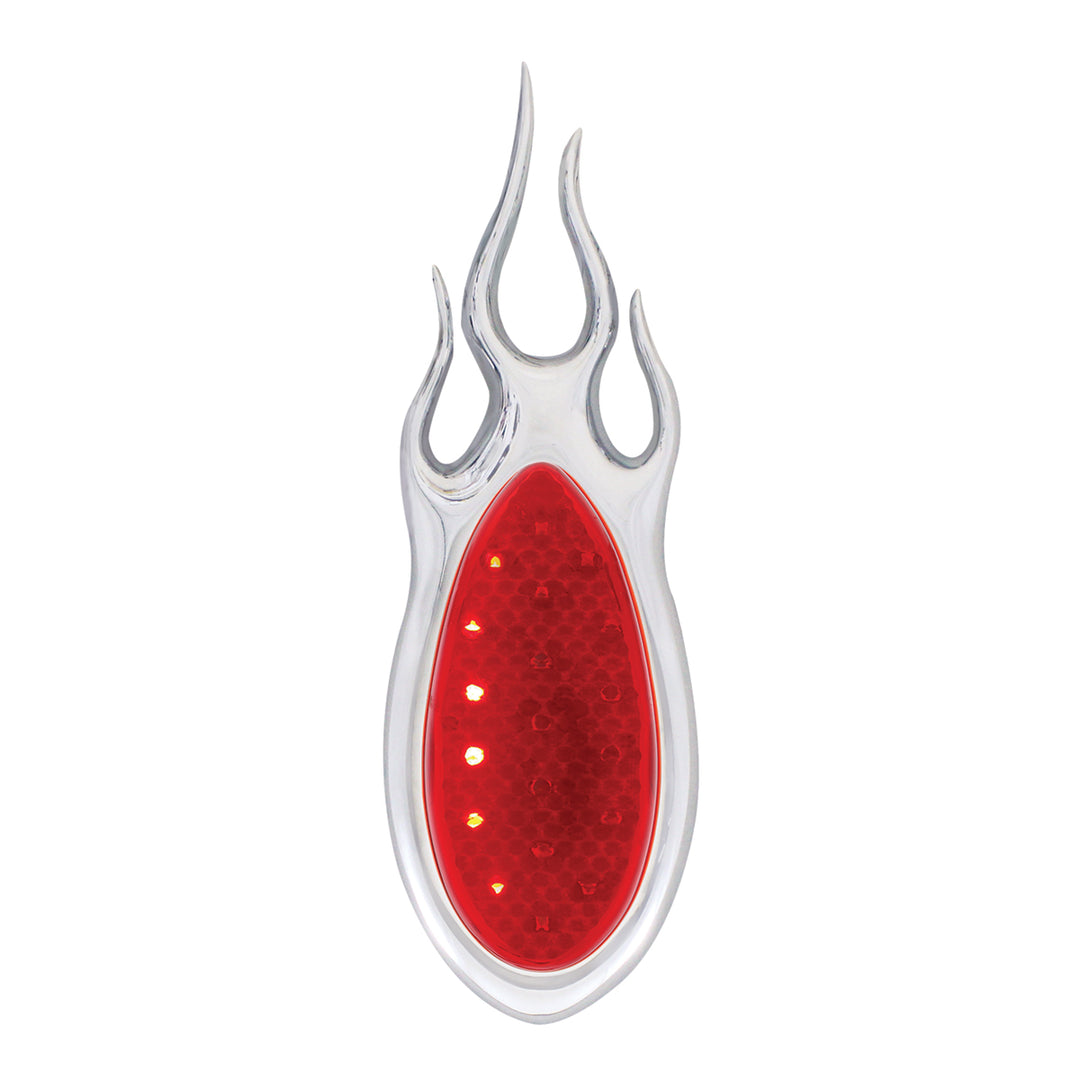 1938-39 Ford Car Style LED Sequential Tail Light With Chrome Flush Mount Flame Bezel - View 1