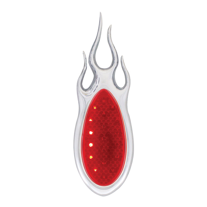 1938-39 Ford Car Style LED Sequential Tail Light With Chrome Flush Mount Flame Bezel - View 1