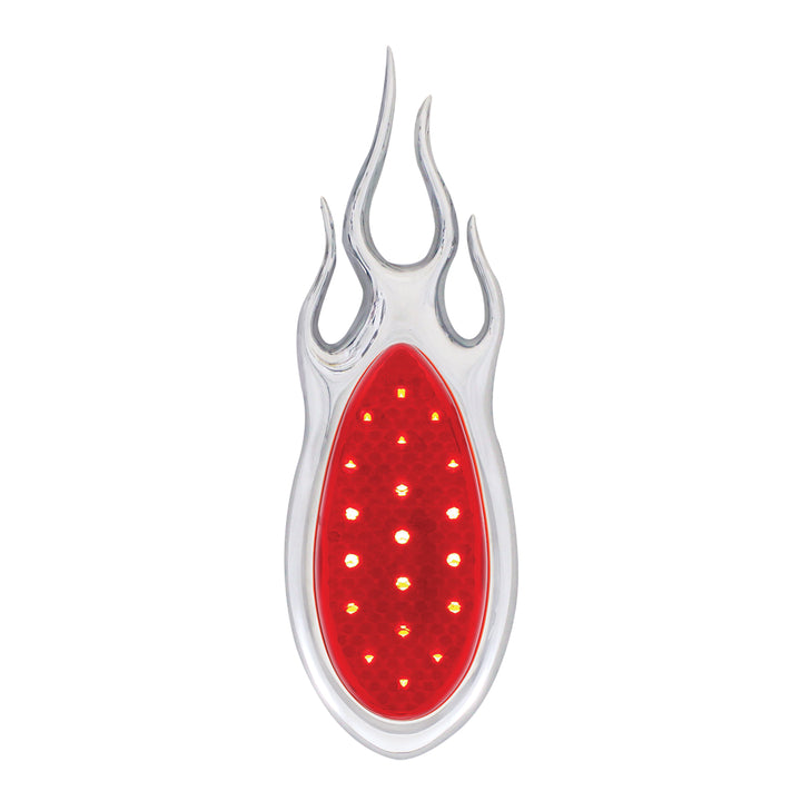1938-39 Ford Car Style LED Sequential Tail Light With Chrome Flush Mount Flame Bezel - View 3