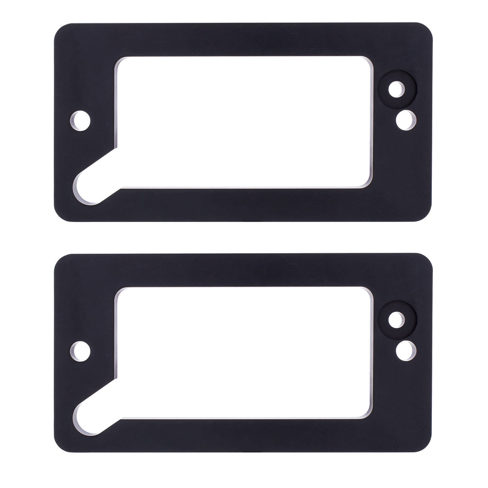 Black Anodized Billet Aluminum Turn Signal Bezel Set For 1969-77 Ford Bronco - View 2