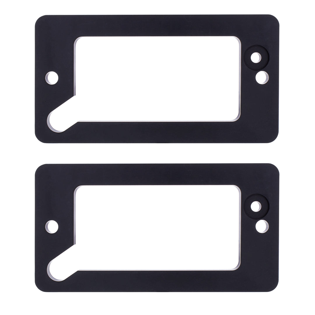 Black Anodized Billet Aluminum Turn Signal Bezel Set For 1969-77 Ford Bronco - View 2