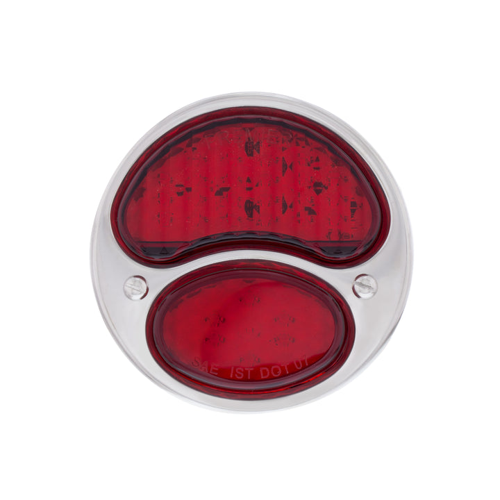 31 LED Sequential Tail Light Assembly With 4 LED LP Light, SS Housing, &amp; Rim For 1928-31 Ford Car - L/H - View 4