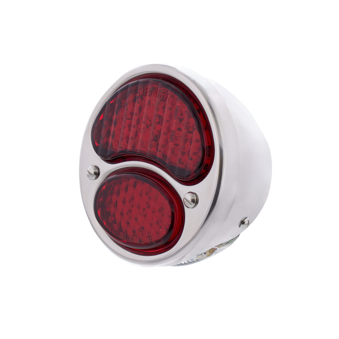 31 LED Sequential Tail Light Assembly With 4 LED LP Light, SS Housing, &amp; Rim For 1928-31 Ford Car - L/H - View 6