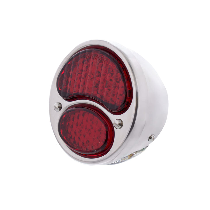 31 LED Sequential Tail Light Assembly With 4 LED LP Light, SS Housing, &amp; Rim For 1928-31 Ford Car - L/H - View 6