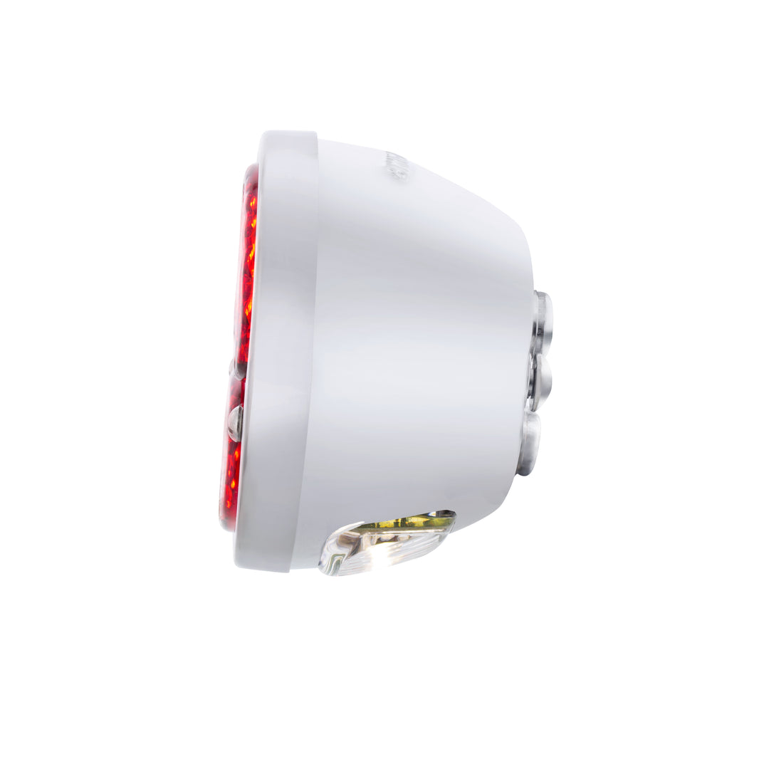 31 LED Sequential Tail Light Assembly With 4 LED LP Light, SS Housing, &amp; Rim For 1928-31 Ford Car - L/H - View 7
