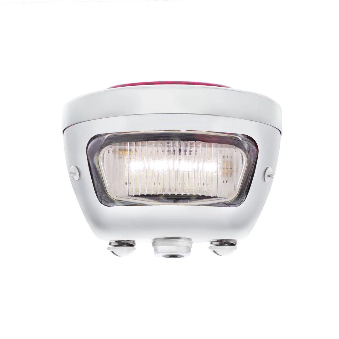 31 LED Sequential Tail Light Assembly With 4 LED LP Light, SS Housing, &amp; Rim For 1928-31 Ford Car - L/H - View 9