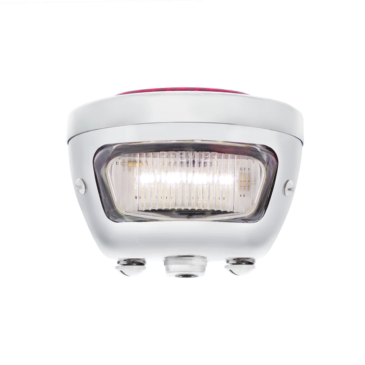 31 LED Sequential Tail Light Assembly With 4 LED LP Light, SS Housing, &amp; Rim For 1928-31 Ford Car - L/H - View 9
