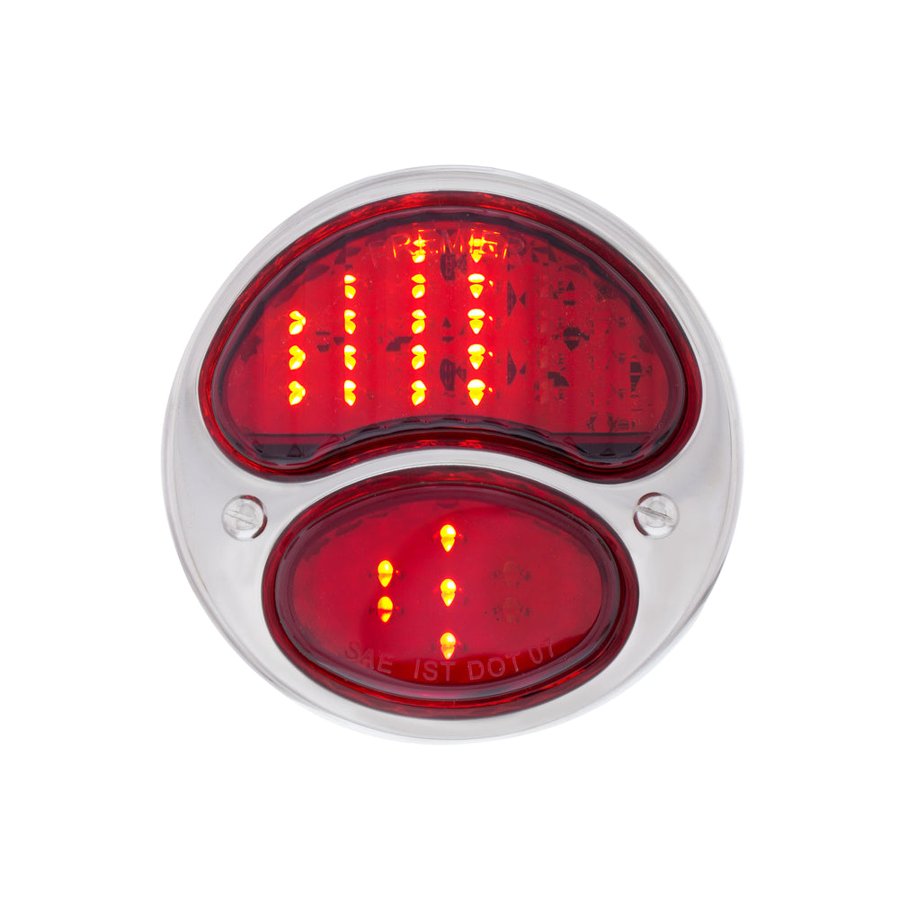 31 LED Sequential Tail Light Assembly With SS Housing & Rim For 1928-31 Ford Car - R/H - View 2
