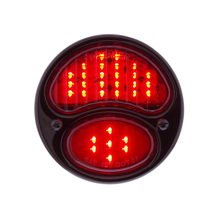 31 LED Sequential Tail Light Assembly With Black Housing &amp; Rim For 1928-31 Ford Car - R/H - View 3