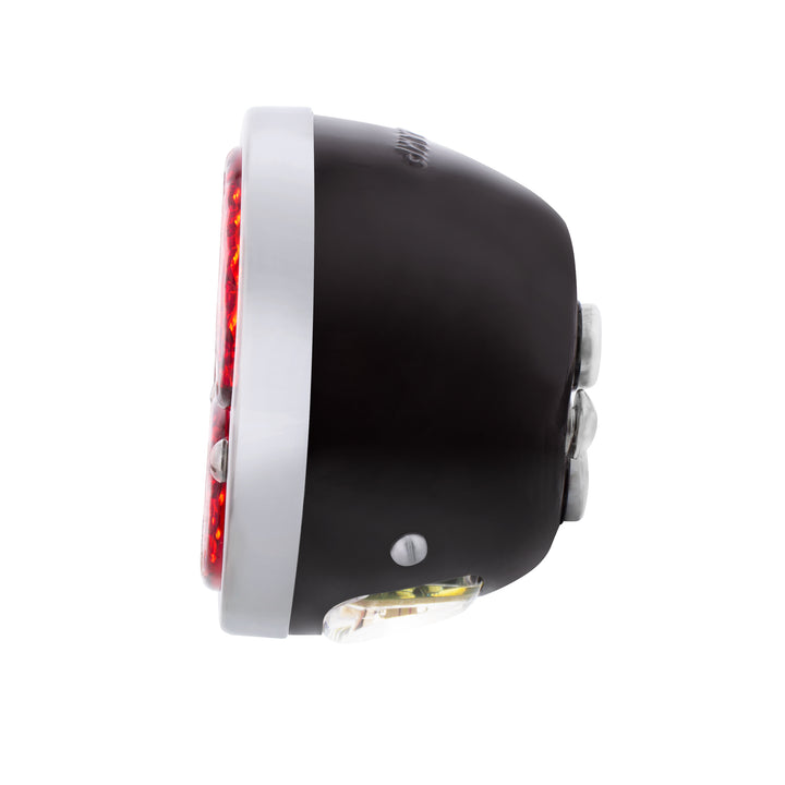 31 LED Sequential Tail Light Assembly With 4 LED LP Light, Black Housing, &amp; SS Rim For 1928-31 Ford Car - L/H - View 7