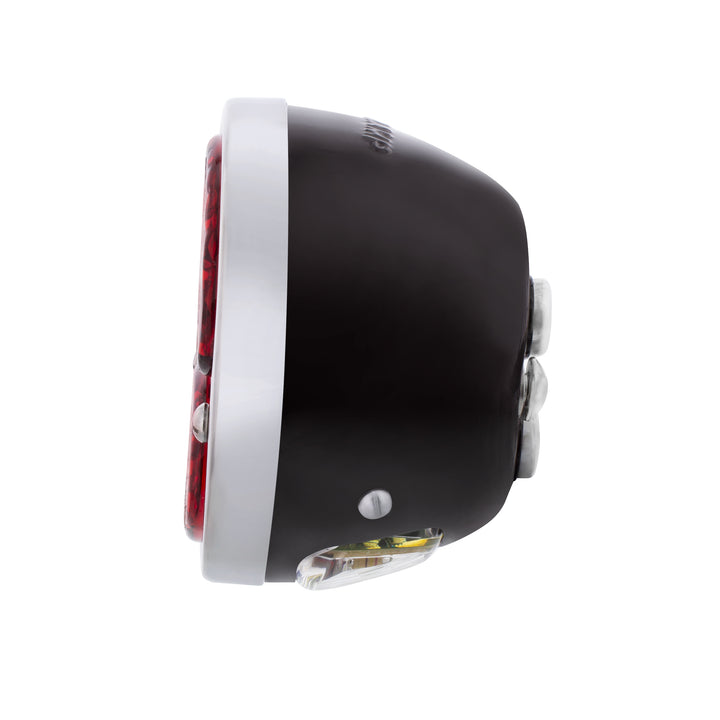 31 LED Sequential Tail Light Assembly With 4 LED LP Light, Black Housing, &amp; SS Rim For 1928-31 Ford Car - L/H - View 8