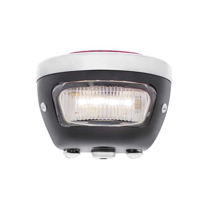 31 LED Sequential Tail Light Assembly With 4 LED LP Light, Black Housing, &amp; SS Rim For 1928-31 Ford Car - L/H - View 9