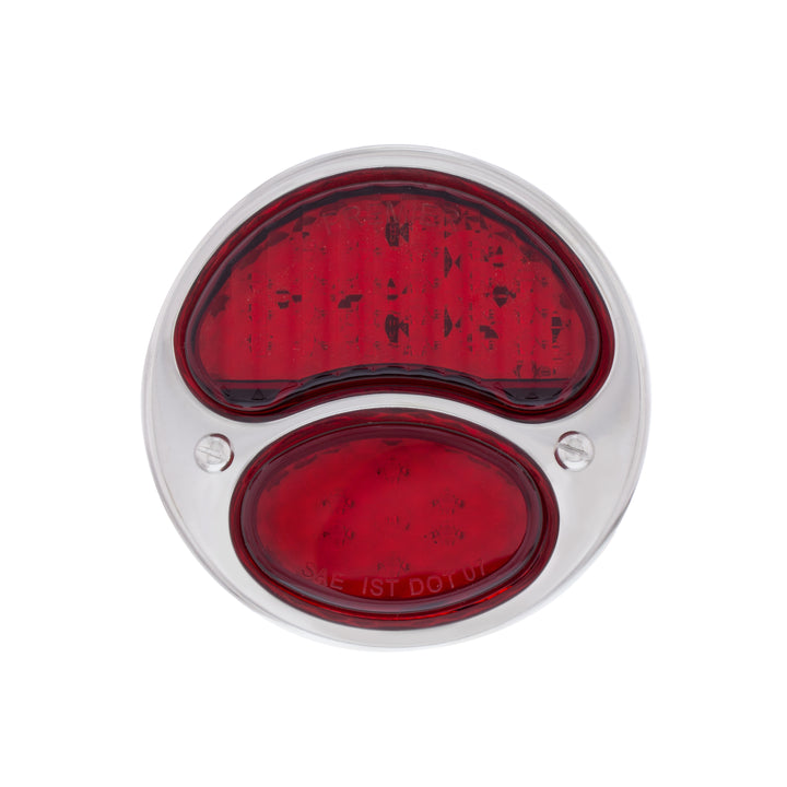 31 LED Sequential Tail Light Assembly With Black Housing &amp; SS Rim For 1928-31 Ford Car - R/H - View 4