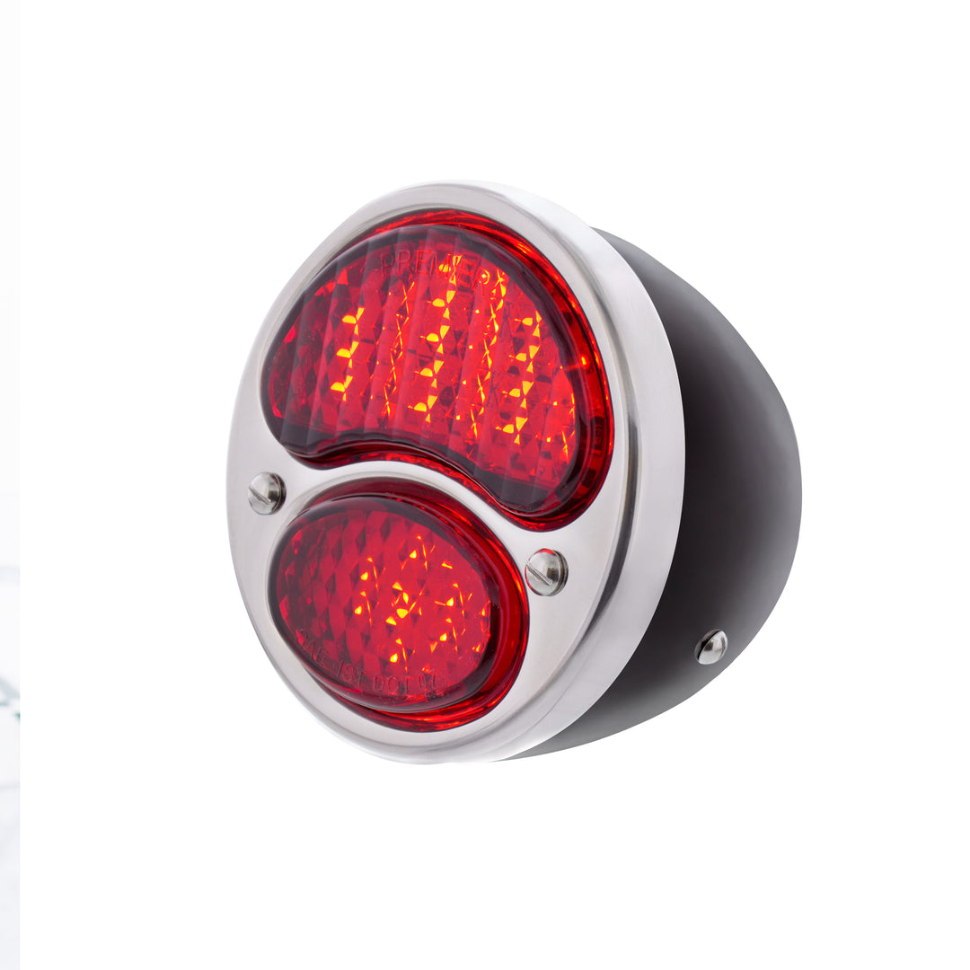 31 LED Sequential Tail Light Assembly With Black Housing &amp; SS Rim For 1928-31 Ford Car - R/H - View 5