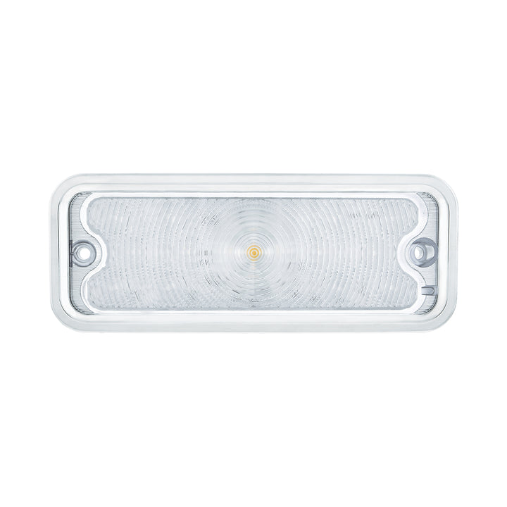 17 Amber LED Front Parking Light With SS Trim For 1973-80 Chevy &amp; GMC Truck, L/H - Clear Lens - View 2