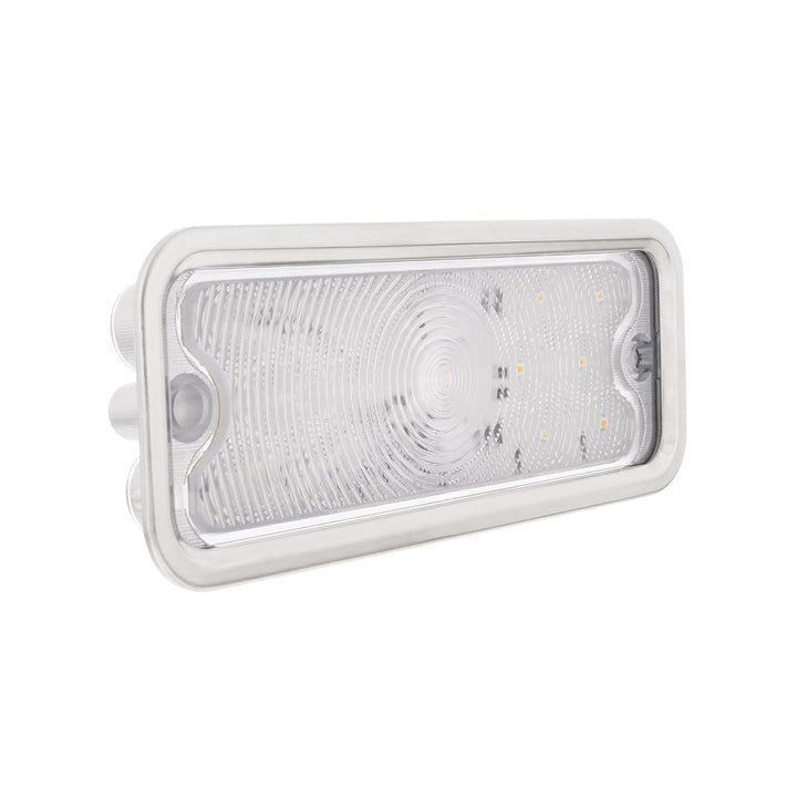17 Amber LED Front Parking Light With SS Trim For 1973-80 Chevy &amp; GMC Truck, R/H - Clear Lens - View 4