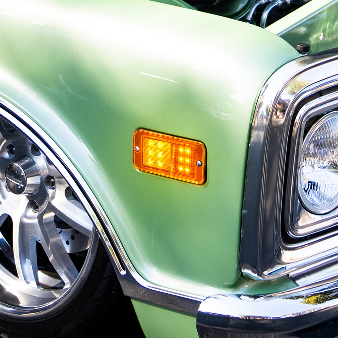 12 LED Standard Style Side Marker For 1968-1972 Chevrolet &amp; GMC Truck-Amber - View 7