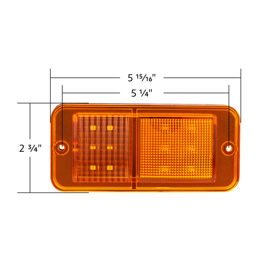 12 LED Standard Style Side Marker For 1968-1972 Chevrolet &amp; GMC Truck-Amber - View 8